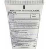 PE zonnebrandcrème tube Maelis wit