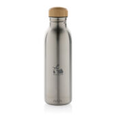 Avira Alcor RCS gerecycled RVS enkelwandige waterfles 600ML, zilver