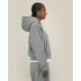 Fronter - Oversized rits hoodie in een gerecycled katoen blend - Misty Grey (XS)