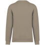 Ecologische uniseks sweater met ronde hals en afhangende mouwen in geborsteld fleece Wet Sand XXL