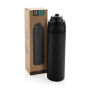 Omni Sip RCS Recycled RVS waterfles 720ML, zwart Omni Sip RCS Recycled RVS waterfles 720ML, zwart