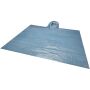 Fog poncho in ronde plastic verpakking met karabijnhaak - Koningsblauw