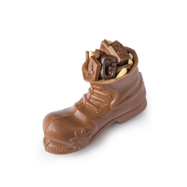 Handgemaakte chocolade schoen