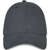 Darton 6 panel sandwich cap - Storm grey