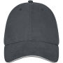 Darton 6 panel sandwich cap - Storm grey