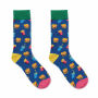 FUNNY M - Sokken met een grappig patroon - Royal Blauw