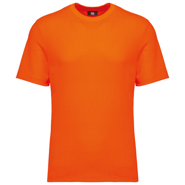 Duurzaam uniseks T-shirt katoen/polyester Fluorescent Orange XS