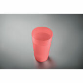 FESTA LARGE - Herbruikbare event beker 500ml - Transparant Rood