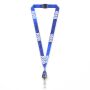 Polyester sublimatie lanyard met badge reel met metalen krimp Polyester sublimatie lanyard met badge reel met metalen krimp