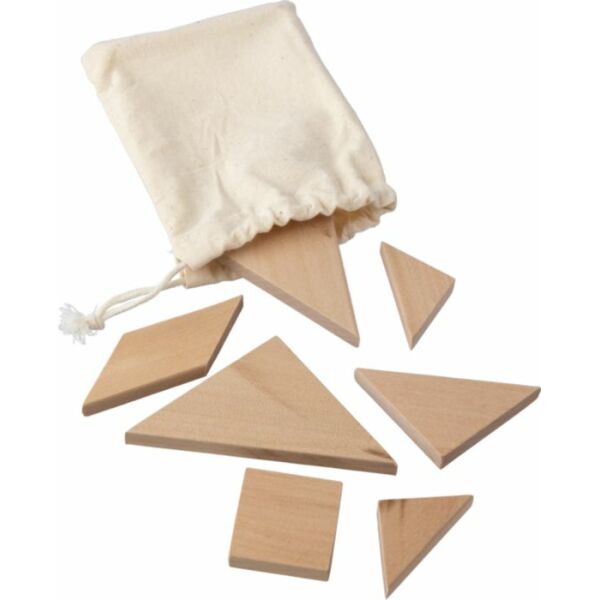 Natuurlijke houten tangram puzzel Ulrike