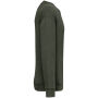 Ecologische uniseks sweater met ronde hals en afhangende mouwen in geborsteld fleece Organic Khaki L