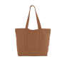 Grote shopper met zijzak Washed Cinnamon One Size