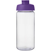 H2O Active® Octave Tritan™ 600 ml sportfles met klapdeksel - Transparant helder/Paars