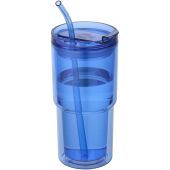 Archer 480 ml dubbelwandige plastic beker - Koningsblauw