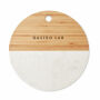 HANNSU - Serveerplank marmer/ bamboe - Hout