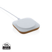 Oregon RCS gerecycled plastic en kurk 10W draadloze lader, bruin