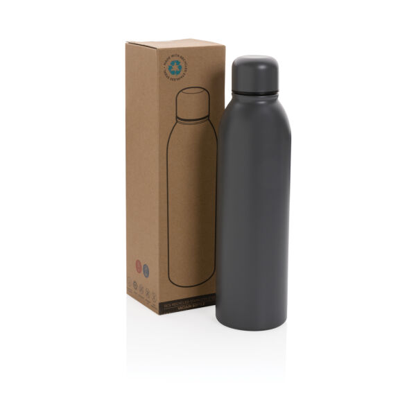 RCS gerecycled roestvrijstalen vacuümfles 500ML, antraciet RCS gerecycled roestvrijstalen vacuümfles 500ML, antraciet