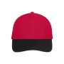 6 Panel Mesh Cap red/black one size