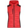 Ladies' Hybrid Vest red/black XS