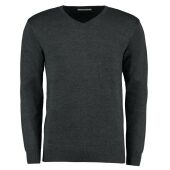 Arundel Cotton Acrylic V Neck Sweater, Graphite Grey, XS, Kustom Kit