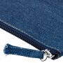 Gerecycled denim toilettas Orin blauw