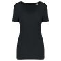 100% Lyocell TENCEL™ dames T-shirt - 145 gr/m2 Black XS