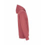 Cottover Gots Key FZ Hood man dusty red 4XL