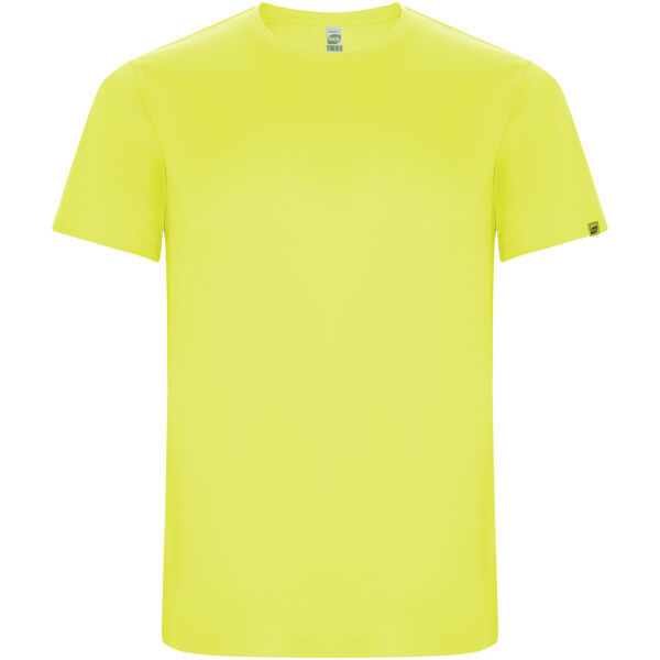 Imola short sleeve men's sports t-shirt - Fluor Yellow - 3XL