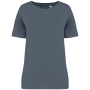 Ecologisch verwassen T-shirt ronde hals korte mouwen Washed Mineral Grey XXL Ecologisch verwassen T-shirt ronde hals korte mouwen Washed Mineral Grey XXL