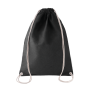 Katoenen rugzak met koordjes Black One Size