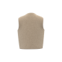 Mouwloos sherpa damesjasje Wet Sand XL