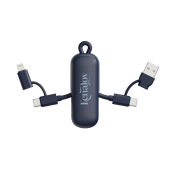 Urban Vitamin Dublin 100W 4 -in-1 keychain cable, blauw