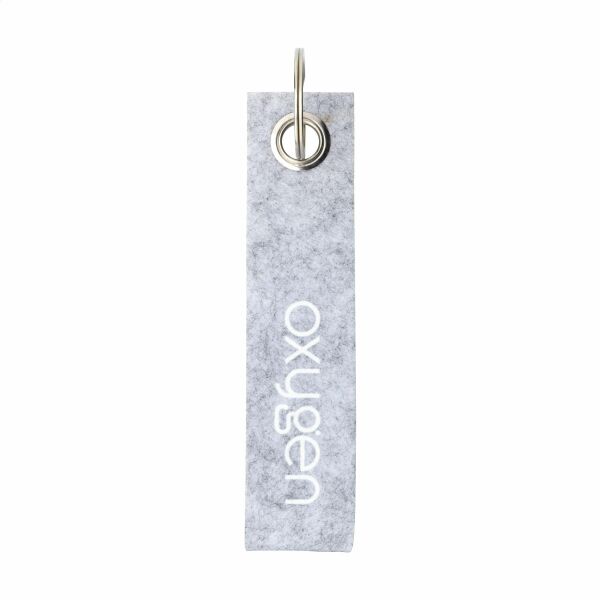 GRS RPET Felt Keyring Schlüsselanhänger - hellgrau GRS RPET Felt Keyring Schlüsselanhänger - hellgrau
