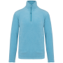 Enzo - Fleece met ritskraag Cloudy blue heather 3XL