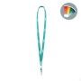 Ronde polyester lanyard met metalen klem
