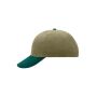 6 Panel Raver Cap beige/dark-green