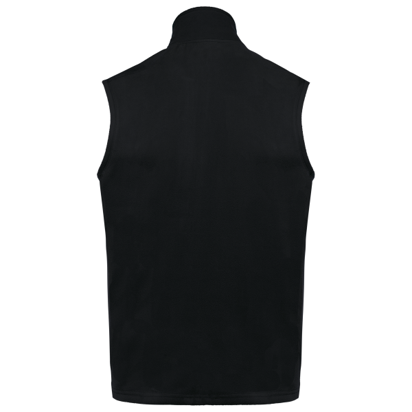 Ecologische uniseks bodywarmer van microfleece Black XS Ecologische uniseks bodywarmer van microfleece Black XS