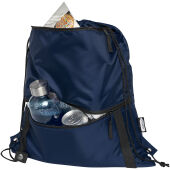 Adventure gerecyclede geïsoleerde tas met trekkoord 9L - Marineblauw