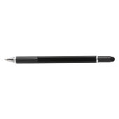 5-in-1 aluminium toolpen, zwart