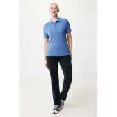 Iqoniq Yosemite gerecycled katoen pique polo, heather blue (XXS)
