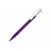 Balpen Nash combi - Wit/transparant / Fluor assorti