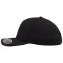 COOL DRY & MINI PIQUE, BLACK, One size, FLEXFIT