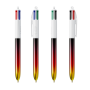 BIC® 4 Colours® Flags Collection + lanyard 4 C. Flags Collection BP LP Black/Red/Yellow_UP & RI white