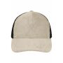 6 Panel Corduroy-Mesh Cap Organic Cotton sandstone/black one size