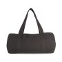 Duffeltas van biologisch katoen Washed Black One Size