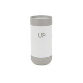 VINGA Erie RCS recycled RVS push mug 350 ML, wit, grijs VINGA Erie RCS recycled RVS push mug 350 ML, wit, grijs