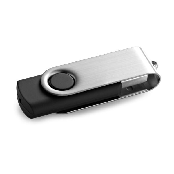 CLAUDIUS 2GB. 2 GB USB-stick met metalen clip
