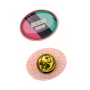 Ovale metalen pin met doming