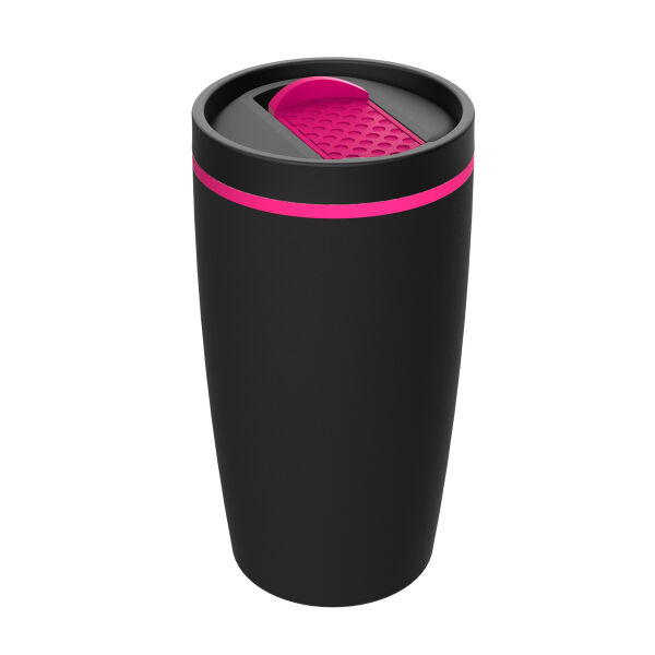 Thermo mug RETUMBLER-METZ - magenta, black Thermo mug RETUMBLER-METZ - magenta, black