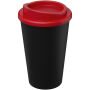 Americano® Eco 350 ml gerecyclede drinkbeker - Zwart/Rood